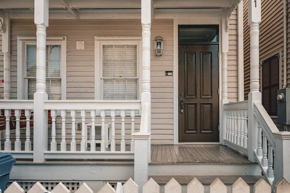 Beautifully painted front entry door